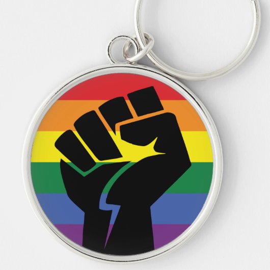 Pride Gay Pride Rise omhoog Sleutelhanger (Voorkant)