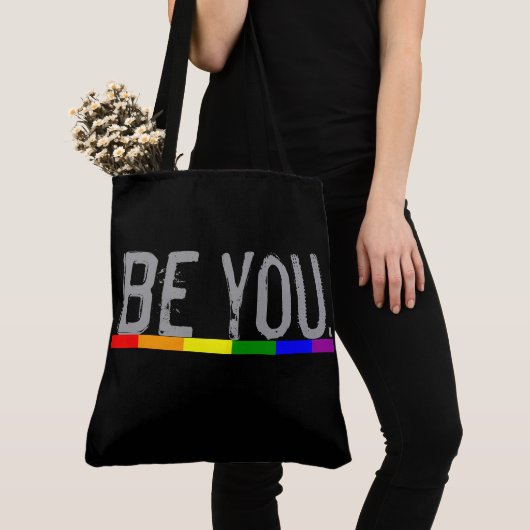 Pride Gay Pride Wees jezelf Tote Bag (Dichtbij)