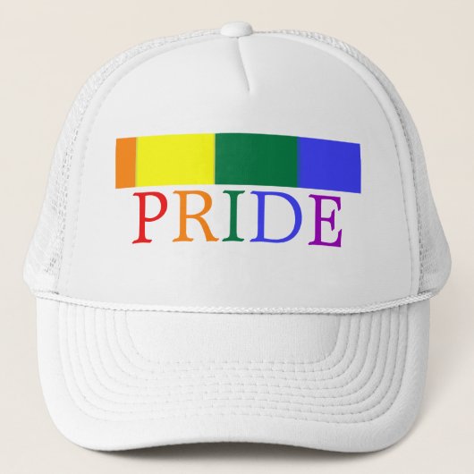 Pride Gay Rainbow Trucker Pet (Voorkant)