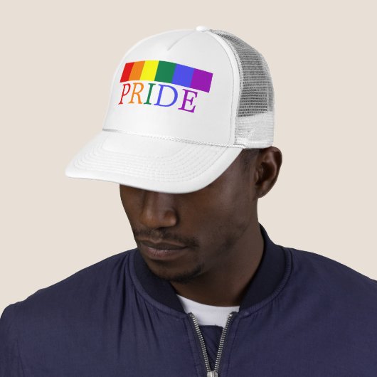 Pride Gay Rainbow Trucker Pet (In situ)