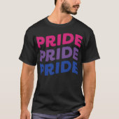 Pride (gebogen) BI T-shirt (Voorkant)