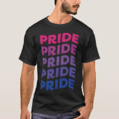 PRIDE (gebogen): Biseksueel T-shirt (Voorkant)