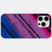 Pride Gelijkheid Bi Vlag Grunge Strepen LGBTQIA Case-Mate iPhone Case (Achterkant (horizontaal))