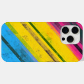 Pride Gelijkheid Pan Vlag Grunge Strepen LGBTQIA Case-Mate iPhone Case (Achterkant (horizontaal))