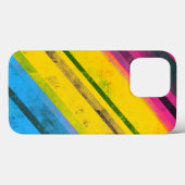 Pride Gelijkheid Pan Vlag Grunge Strepen LGBTQIA Case-Mate iPhone Case (Achterkant (horizontaal))