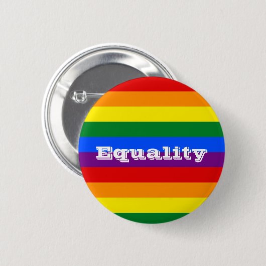 Pride gelijkheid ronde button 5,7 cm (Voorkant /achterkant)