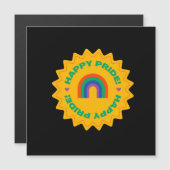 Pride. Gelukkig trots. Kieliefde, regenboogkleur (Voorkant / Achterkant)