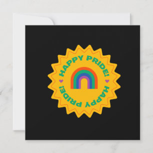 Pride. Gelukkig trots. Kieliefde, regenboogkleur Kaart