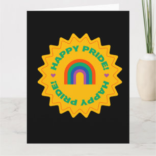 Pride. Gelukkig trots. Kieliefde, regenboogkleur Kaart