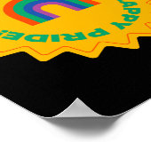 Pride. Gelukkig trots. Kieliefde, regenboogkleur Poster (Hoek)