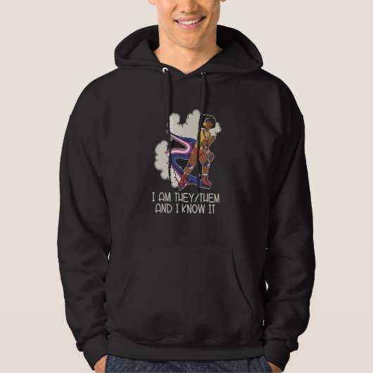 Pride Genderless - Non Binary Neutral Gender Fluid Hoodie (Voorkant)