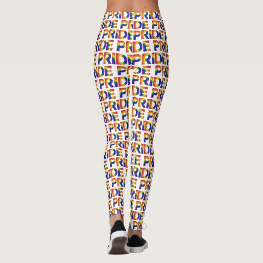 PRIDE Geometric Rainbow Patroon Leggings (Achterkant)