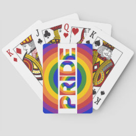 PRIDE Geometrische Regenboog Roos Pokerkaarten