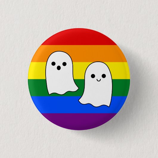 Pride Ghosts Ronde Button 3,2 Cm (Voorkant)