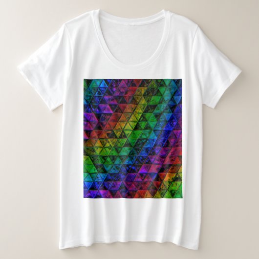 Pride Glas Grote Maat T-shirt (Design voorkant)
