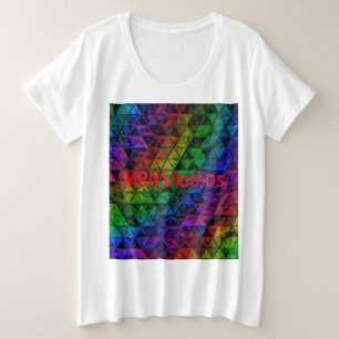 Pride Glas Grote Maat T-shirt
