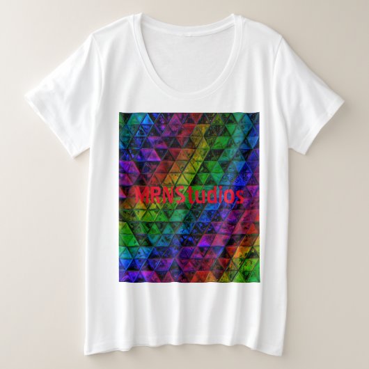 Pride Glas Grote Maat T-shirt (Design voorkant)