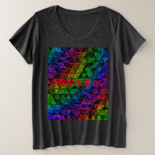 Pride Glas Grote Maat T-shirt