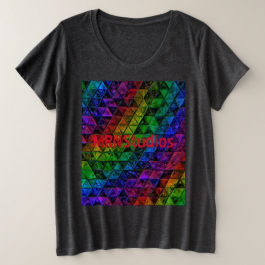 Pride Glas Grote Maat T-shirt (Design voorkant)