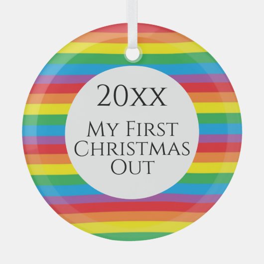 Pride Glas Ornament (Voorkant)