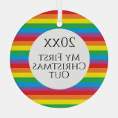 Pride Glas Ornament (Achterkant)