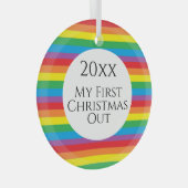 Pride Glas Ornament (Voorkant Rechts)