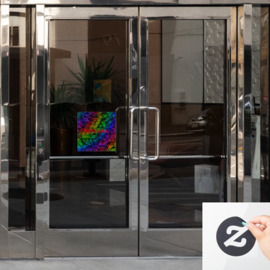Pride Glas Raamsticker (Kantoordeur)