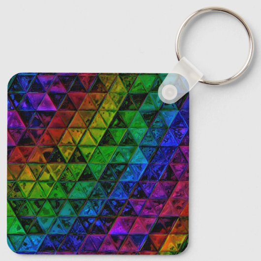 Pride Glas Sleutelhanger (Achterkant)