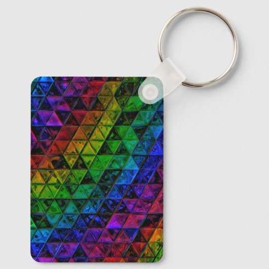 Pride Glas Sleutelhanger (Achterkant)
