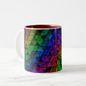 Pride Glas Tweekleurige Koffiemok (Voorkant links)