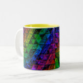 Pride Glas Tweekleurige Koffiemok (Voorkant links)