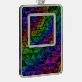 Pride Glas Verzilverd Omlijst Ornament (Rechts)