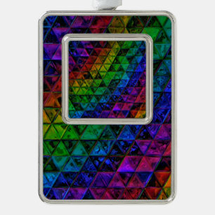 Pride Glas Verzilverd Omlijst Ornament