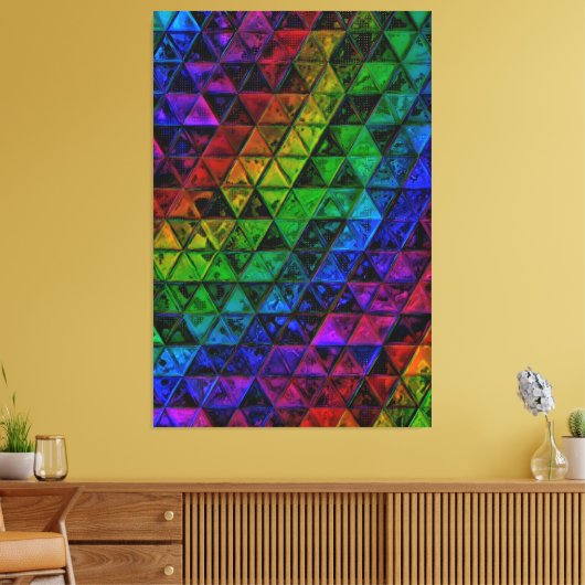 Pride Glass Canvas Afdruk (Insitu (Woonkamer))