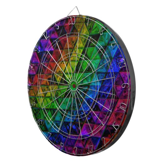 Pride Glass Dartbord (Voorkant Rechts)