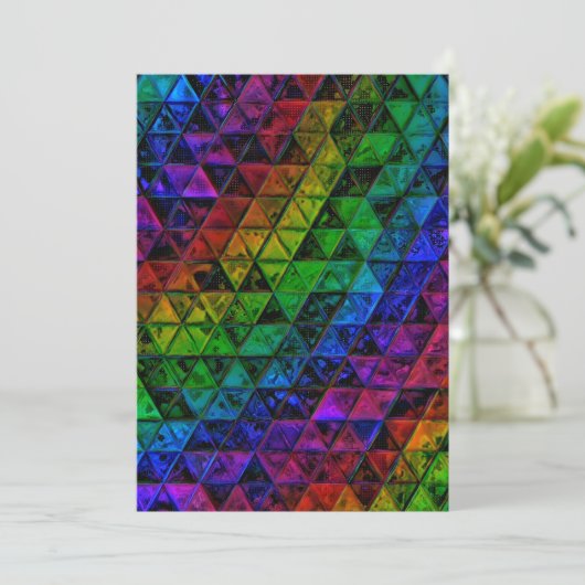 Pride Glass Feestdagenkaart (Staand voorkant)