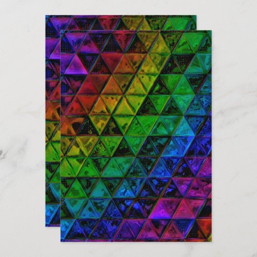 Pride Glass Feestdagenkaart (Voorkant / Achterkant)