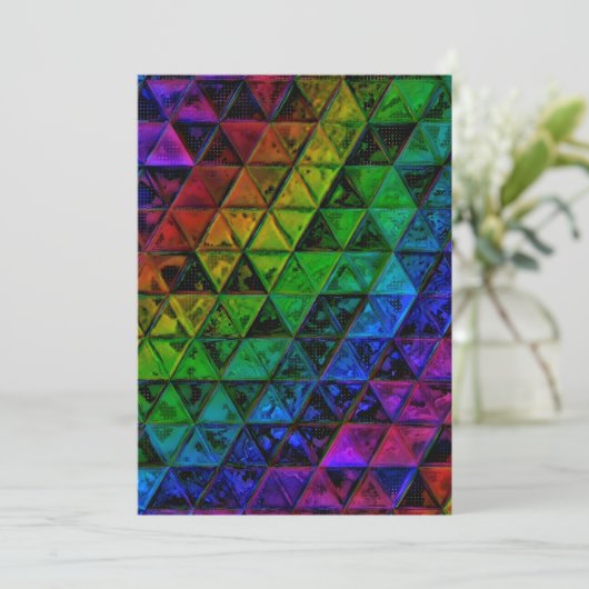 Pride Glass Feestdagenkaart (Staand voorkant)