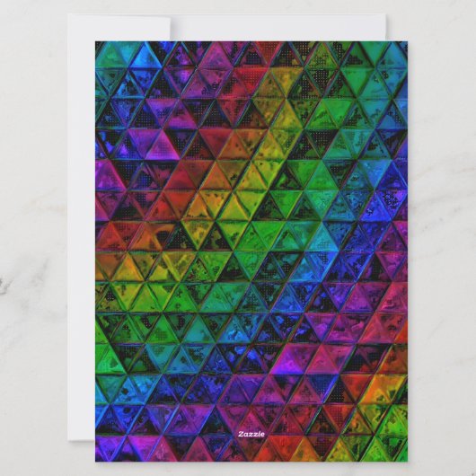 Pride Glass Feestdagenkaart (Achterkant)