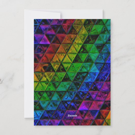 Pride Glass Feestdagenkaart (Achterkant)