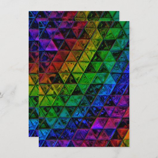 Pride Glass Feestdagenkaart (Voorkant / Achterkant)