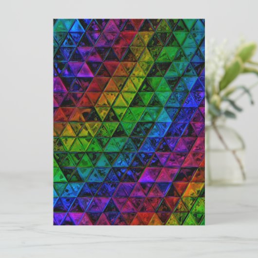 Pride Glass Feestdagenkaart (Staand voorkant)