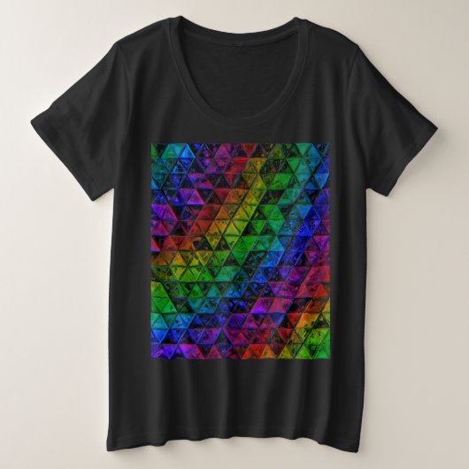 Pride Glass Grote Maat T-shirt (Design voorkant)