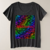 Pride Glass Grote Maat T-shirt (Design voorkant)