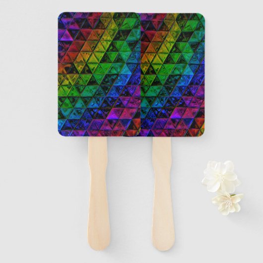 Pride Glass Handwaaier (Voorkant en achterkant)