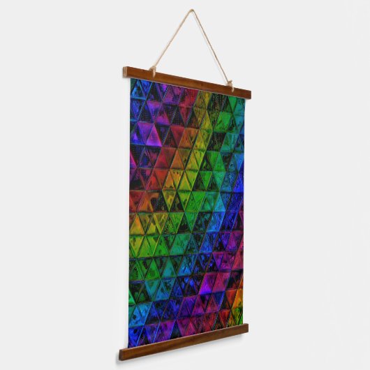 Pride Glass Hangend Wandkleed (Gebogen)