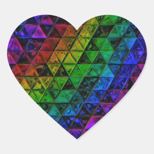 Pride Glass Hart Sticker (Voorkant)
