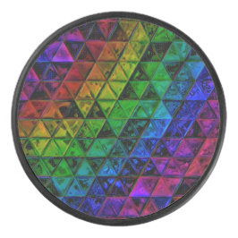 Pride Glass Hockey Puck