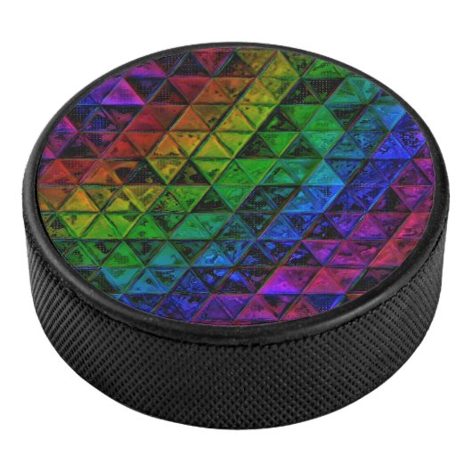 Pride Glass Hockey Puck (3/4)