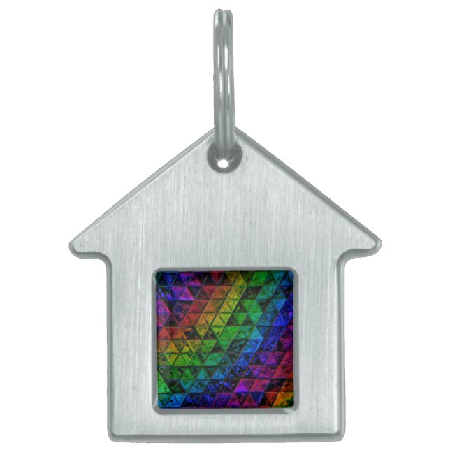 Pride Glass Huisdieren Naamplaatje (Voorkant)
